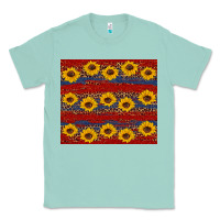 Seafoam usa and sunflower pattern Classic Tee - Artiststas