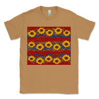 Toasted Coconut usa and sunflower pattern Classic Tee - Artiststas