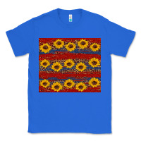 True Royal usa and sunflower pattern Classic Tee - Artiststas