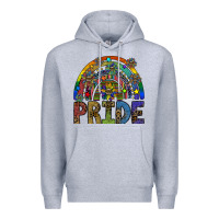 Heather Grey pride Premium Hoodie - SublimationCraftShop