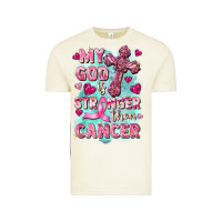 Vintage Arctic My God is stronger than Cancer Vintage Tee - FaDigitalArtStudio
