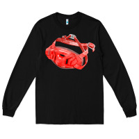 Black Chin Guard Fa Element Long Sleeve Tee - FaDigitalArtStudio