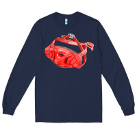 Navy Chin Guard Fa Element Long Sleeve Tee - FaDigitalArtStudio