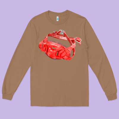 Chin Guard Fa Element Long Sleeve Tee Designed By Fadigitalartstudio