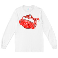 White Chin Guard Fa Element Long Sleeve Tee - FaDigitalArtStudio