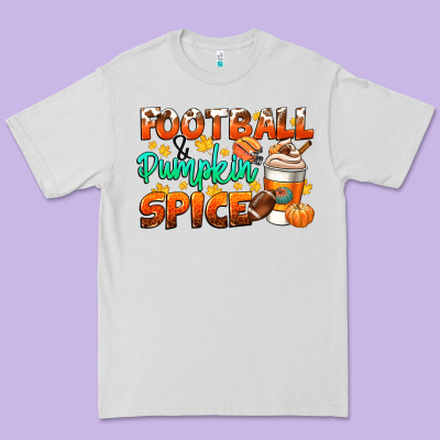 Football Pumpkin Spice Premium Tee Designed By Cowgirlartshop