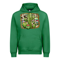 Emerald serape cowhide cactus Urban Hoodie - JahusDesignShop