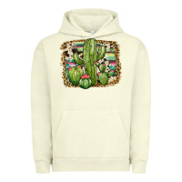 Serape Cowhide Cactus Urban Hoodie | Teevron
