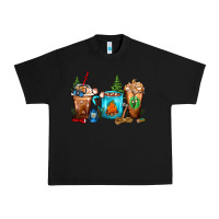 Black Camping Coffee Cups Urban Heavy Tee - FaDigitalArtStudio