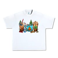 White Camping Coffee Cups Urban Heavy Tee - FaDigitalArtStudio