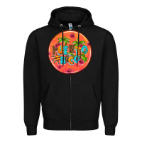 Black puerto rico coasters Zipper Hoodie - AdoDesignShop