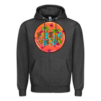 Charcoal Heather puerto rico coasters Zipper Hoodie - AdoDesignShop