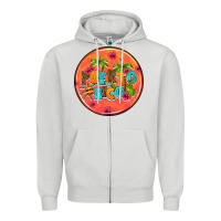 Dove Grey puerto rico coasters Zipper Hoodie - AdoDesignShop