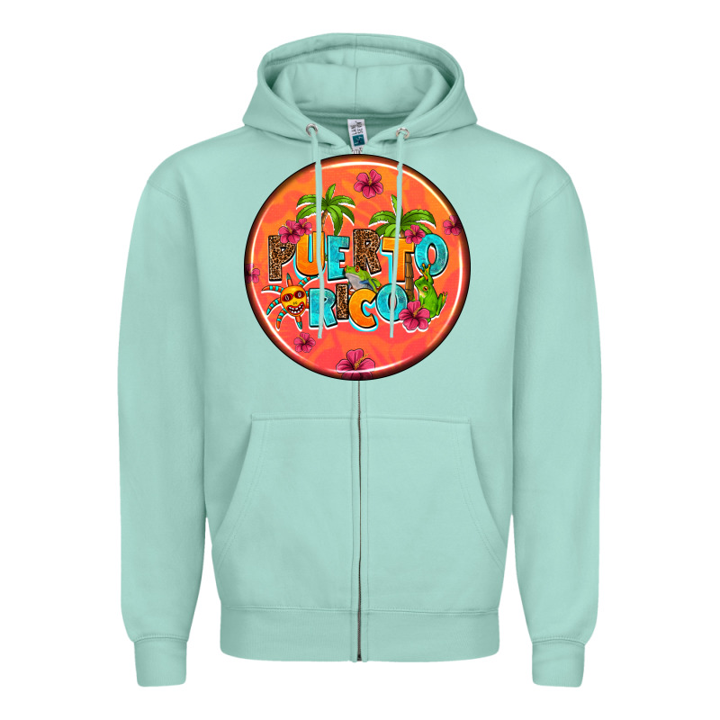 Puerto Rico Coasters Zipper Hoodie by AdoDesignShop | Teevron