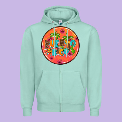 Puerto Rico Coasters Zipper Hoodie Designed By Adodesignshop