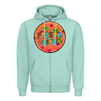 Seafoam puerto rico coasters Zipper Hoodie - AdoDesignShop