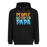 Black my favorite people call me papa Heavyweight Hoodie - JahusDesignShop