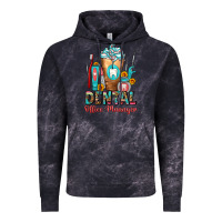 Cloud Black dental office manager cold drink frappe Vintage Hoodie - FaDigitalArtStudio
