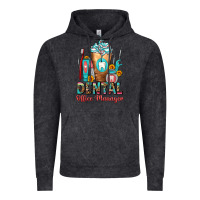 Vintage Black dental office manager cold drink frappe Vintage Hoodie - FaDigitalArtStudio