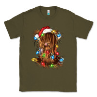 Army Green christmas heifer cow gnome Classic Tee - CowGirlArtShop