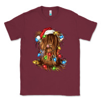 Burgundy christmas heifer cow gnome Classic Tee - CowGirlArtShop