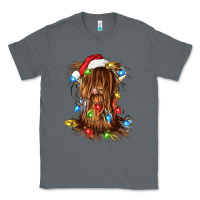 Charcoal Heather christmas heifer cow gnome Classic Tee - CowGirlArtShop