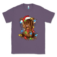 Lavender christmas heifer cow gnome Classic Tee - CowGirlArtShop