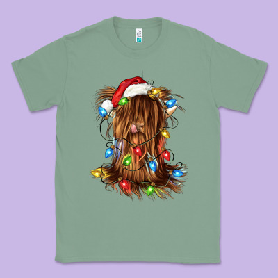 Christmas Heifer Cow Gnome Classic Tee Designed By Cowgirlartshop