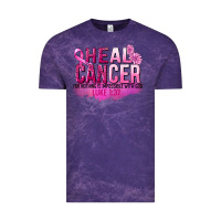Cloud Purple Heal Cancer for nothing is impossible Vintage Tee - FaDigitalArtStudio