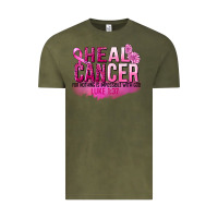 Vintage Olive Heal Cancer for nothing is impossible Vintage Tee - FaDigitalArtStudio