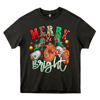 Asphalt merry and bright black man sneakers Heavy Core Tee - RanaPortraitStore