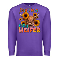 Purple dont be a salty heifer Premium Sweatshirt - JahusDesignShop