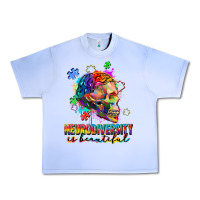 Grape Ice Neurodiversity is beautiful Urban Heavy Tee - FaDigitalArtStudio