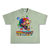 Oil Green Neurodiversity is beautiful Urban Heavy Tee - FaDigitalArtStudio