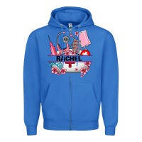 True Royal costom name nurse hat and elements Zipper Hoodie - AdoDesignShop