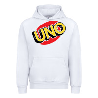 White UNO Card Game Urban Hoodie - baoMotion