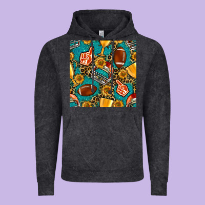 American Football Winner Cup And Helmet Seamless Pattern Vintage Hoodie Designed By Bundleandbundleshop
