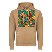Vintage Camel american football winner cup and helmet seamless pattern Vintage Hoodie - BundleAndBundleShop