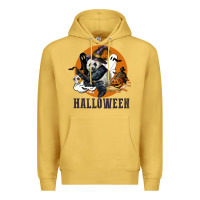 Antique Gold hallowen panda Premium Hoodie - LillyAllenDesigns