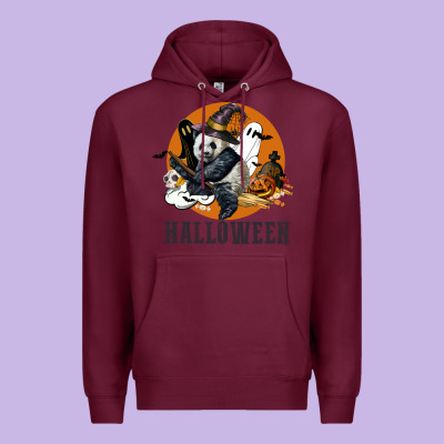 Hallowen Panda Premium Hoodie Designed By Lillyallendesigns
