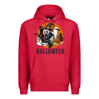 Cardinal hallowen panda Premium Hoodie - LillyAllenDesigns