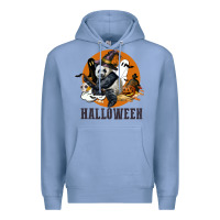 Colony Blue hallowen panda Premium Hoodie - LillyAllenDesigns