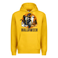 Lemon hallowen panda Premium Hoodie - LillyAllenDesigns