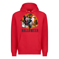 Red hallowen panda Premium Hoodie - LillyAllenDesigns