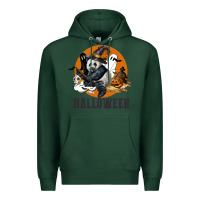 Sports Green hallowen panda Premium Hoodie - LillyAllenDesigns