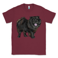 Burgundy black chow chow Classic Tee - RanaPortraitStore