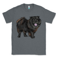 Charcoal Heather black chow chow Classic Tee - RanaPortraitStore