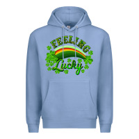 Colony Blue Feeling lucky with rainbow Premium Hoodie - RanaPortraitStore