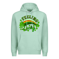 Seafoam Feeling lucky with rainbow Premium Hoodie - RanaPortraitStore