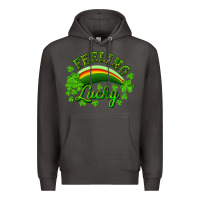 Smoke Feeling lucky with rainbow Premium Hoodie - RanaPortraitStore